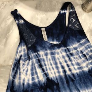 loose dressy tie die tank top